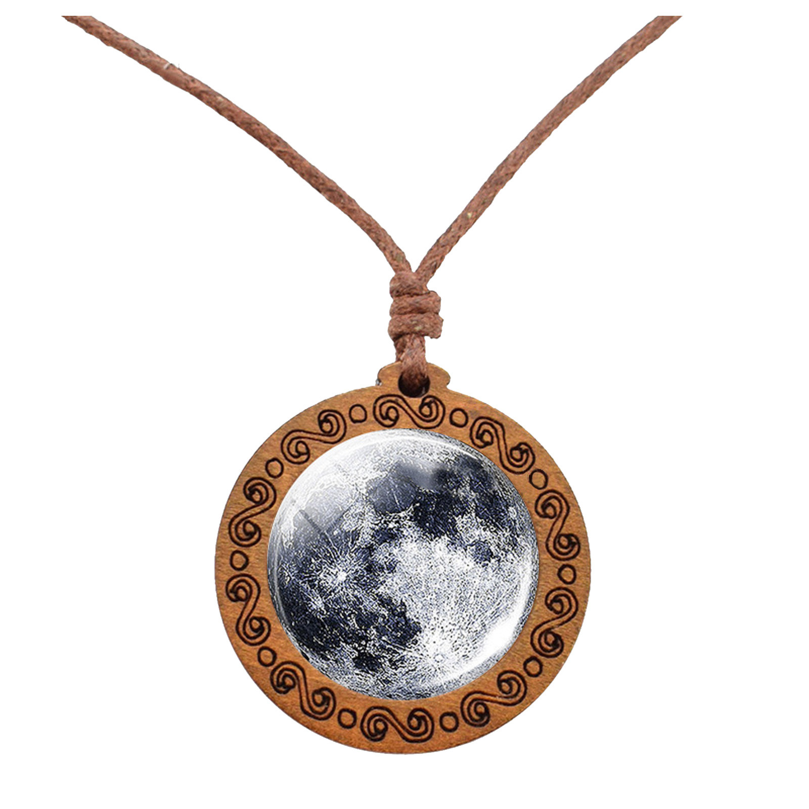thumbnail image 2 of Ocho planetas collar colgante de doble cara de vidrio Universo Galaxy Solar System collar para las mujeres, 2 of 2